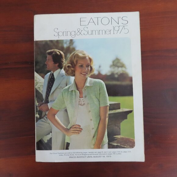 Eaton's Department Store Spring & Summer 1975 Catalogue - Picture 1 of 16